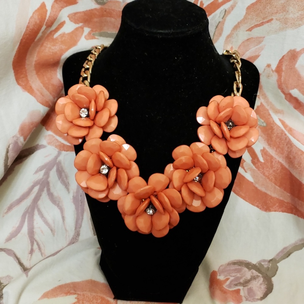 Coral Flower Necklace